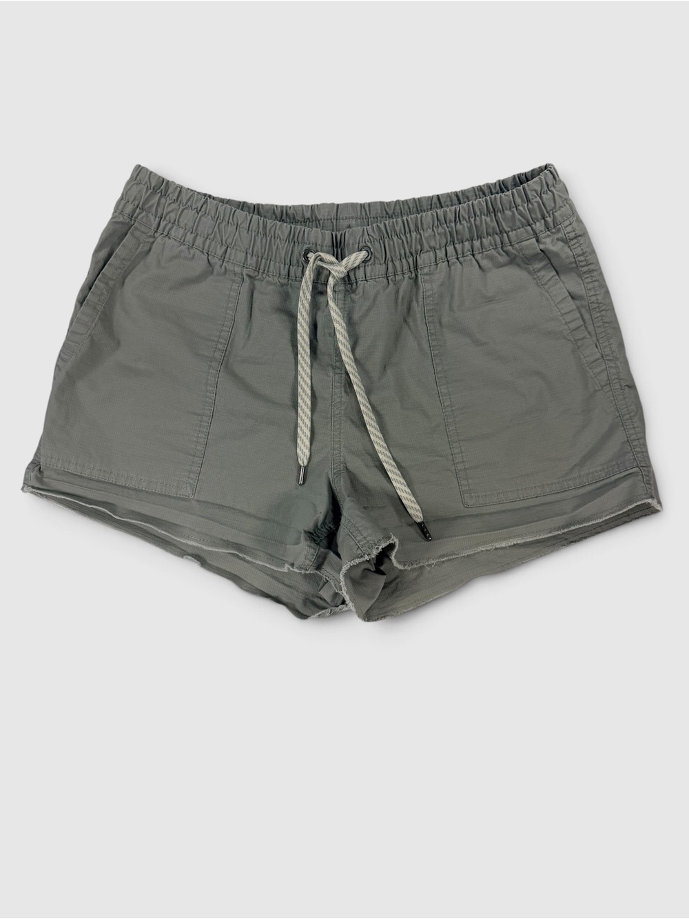 Vuori Women's Athletic Drawstring Shorts in Olive